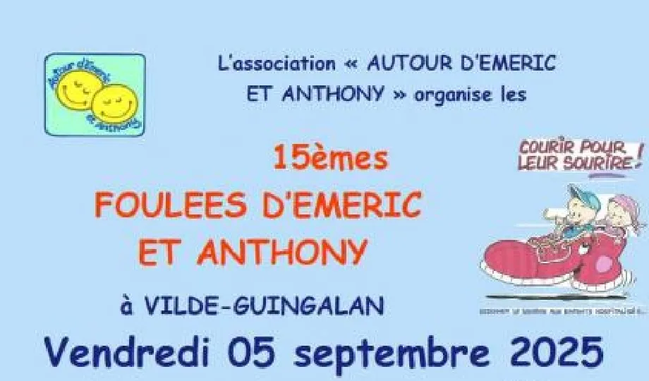 Foulées d’Emeric et Anthony 2025 Inscription Résultats