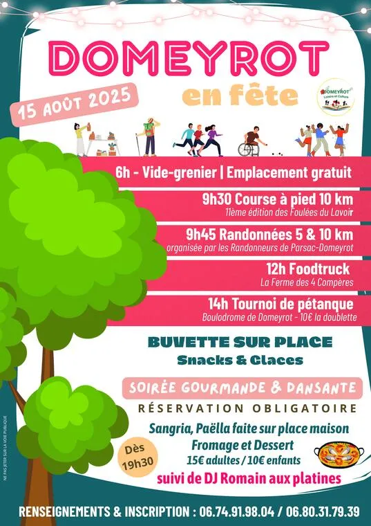 Foulées du Lavoir – Domeyrot 2025 Inscription Résultats