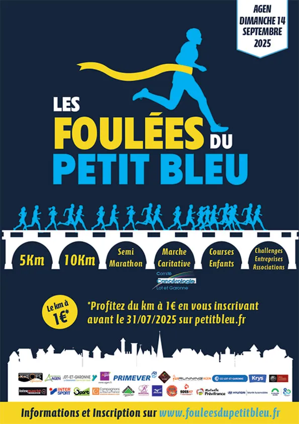 Foulées du Petit Bleu – Agen 2025 Inscription Résultats