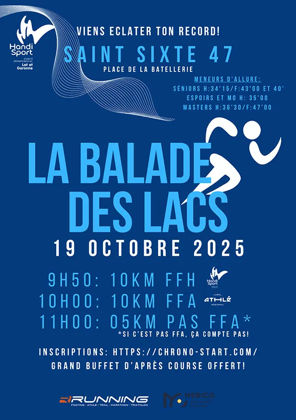 La Balade des Lacs – Saint Sixte 2025 Inscription Résultats
