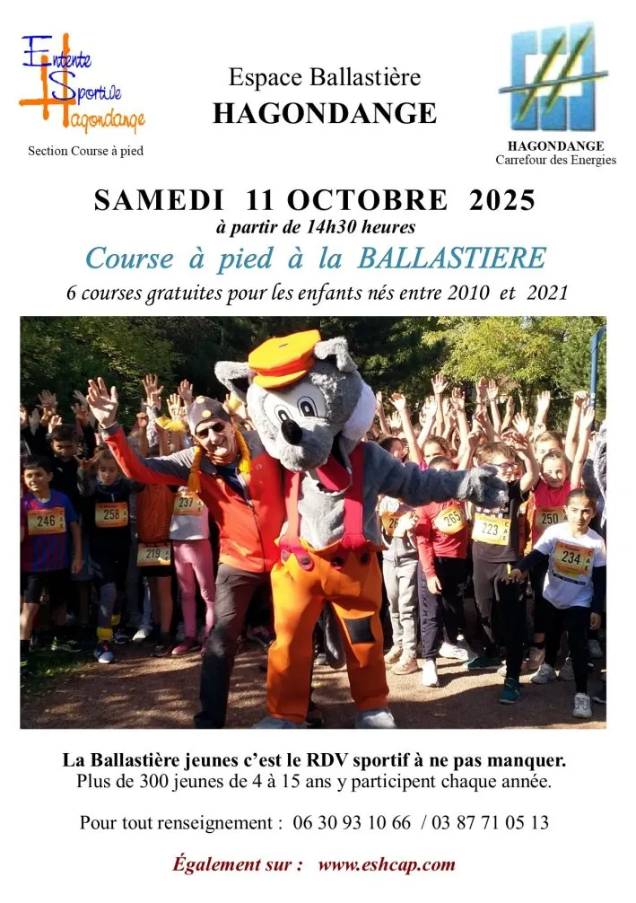 La Ballastière jeunes 2025 Inscription Résultats