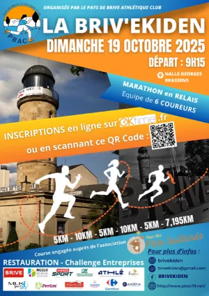 La Briv’Ekiden – Brive la Gaillarde 2025 Inscription Résultats