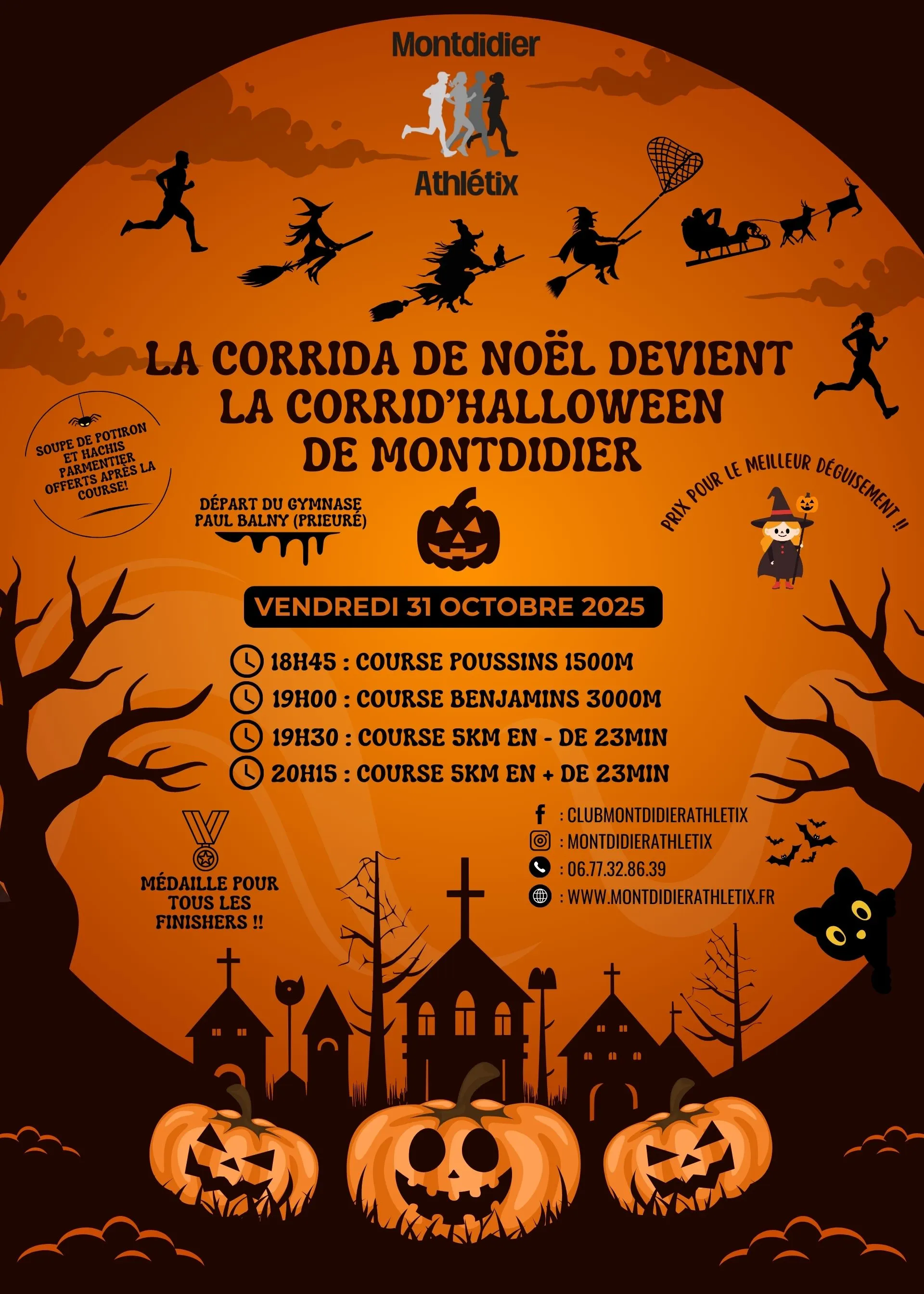 La Corrid’Halloween de Montdidier 2025 Inscription Résultats
