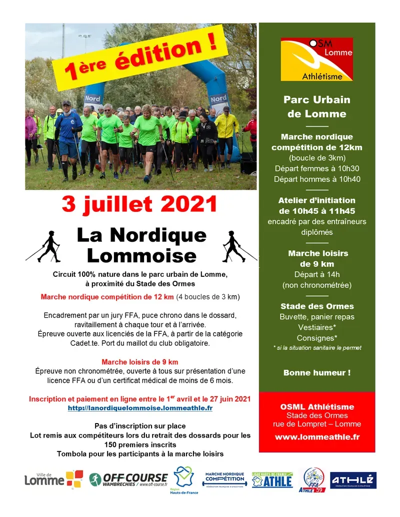 La nordique Lommoise 2025 Inscription Résultats
