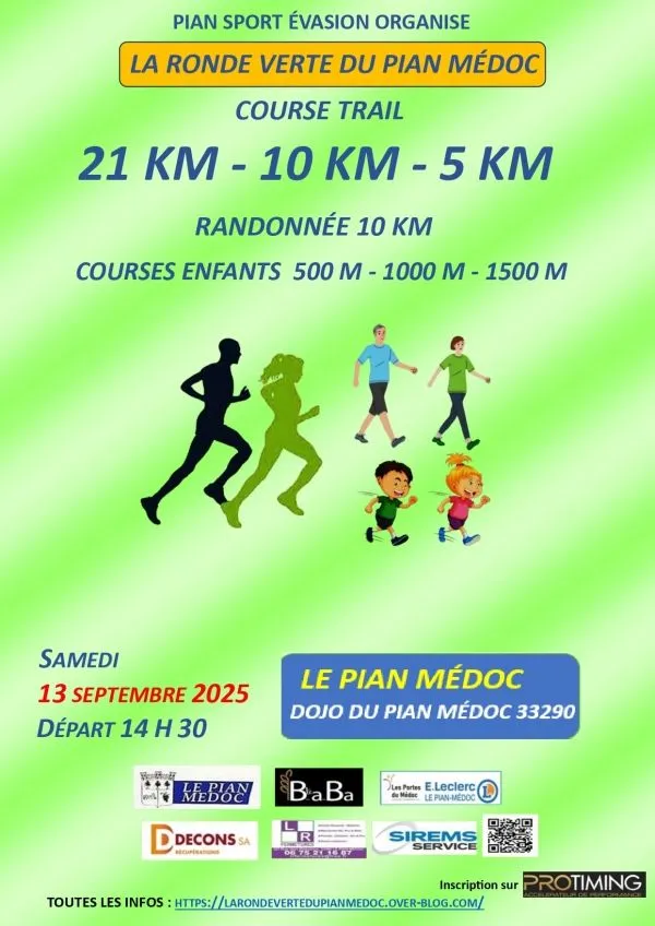 La Ronde Verte du Pian 2025 Inscription Résultats