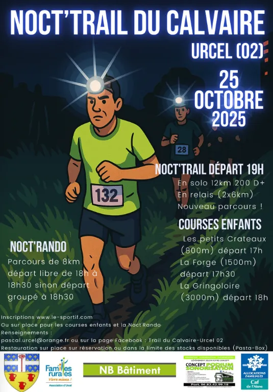 Le Noct’Trail du Calvaire 2025 Inscription Résultats