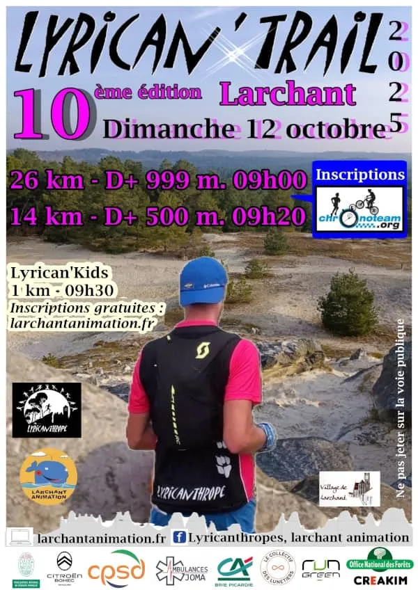 Lyrican trail 2025 Inscription Résultats