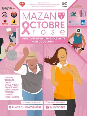 Octobre rose Mazan 2025 Inscription Résultats
