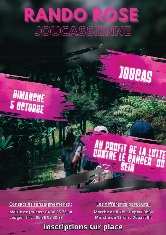 Rando rose Joucassienne 2025 Inscription Résultats