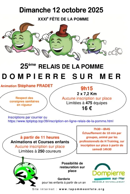 Relais de la Pomme 2025 Inscription Résultats