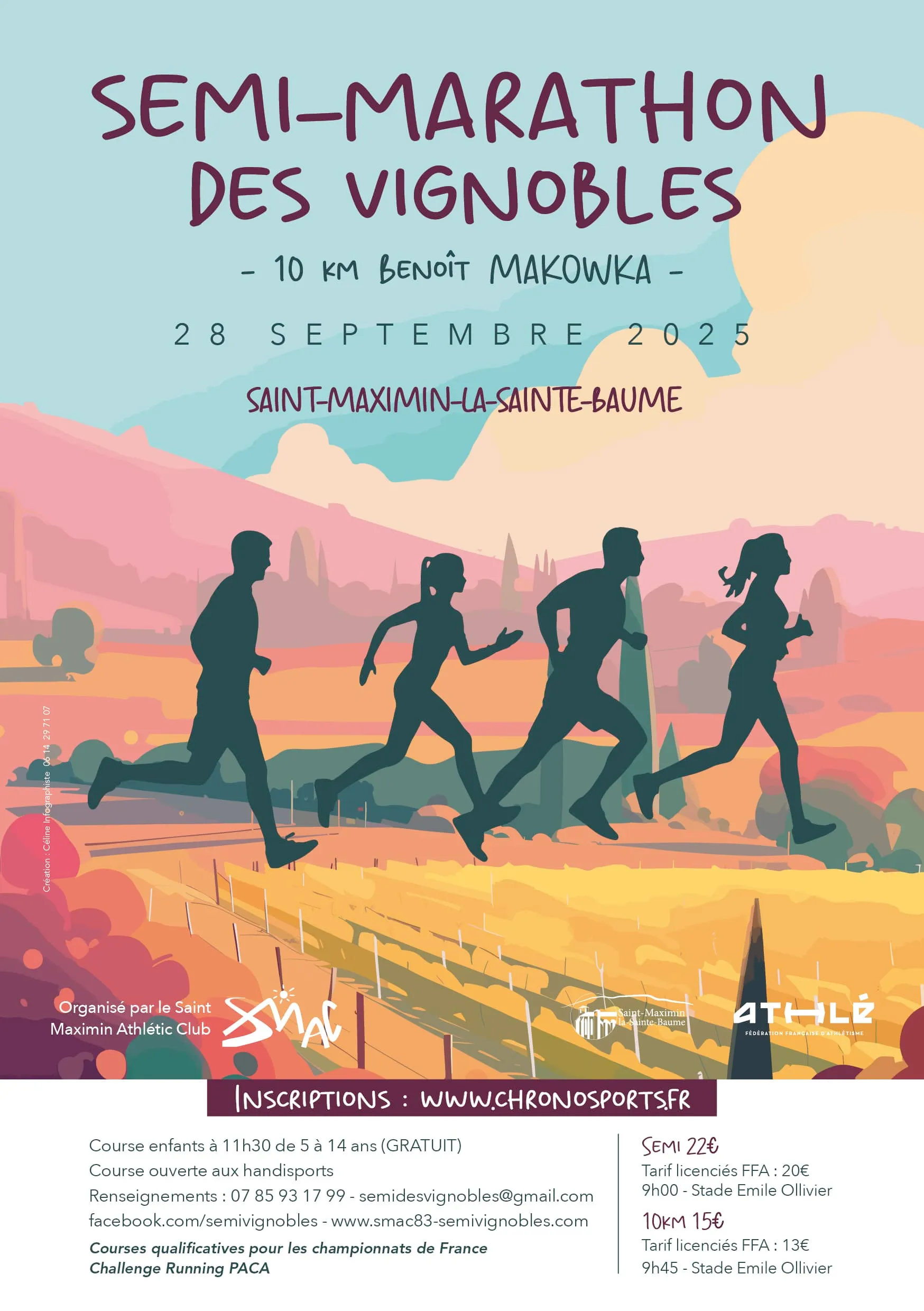 Semi-marathon des Vignobles – Saint Maximin la Sainte Baume 2025 Inscription Résultats