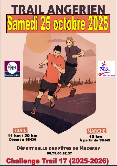 Trail Angerien 2025 Inscription Résultats