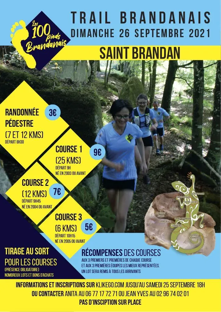 Trail court brandanais 2025 Inscription Résultats