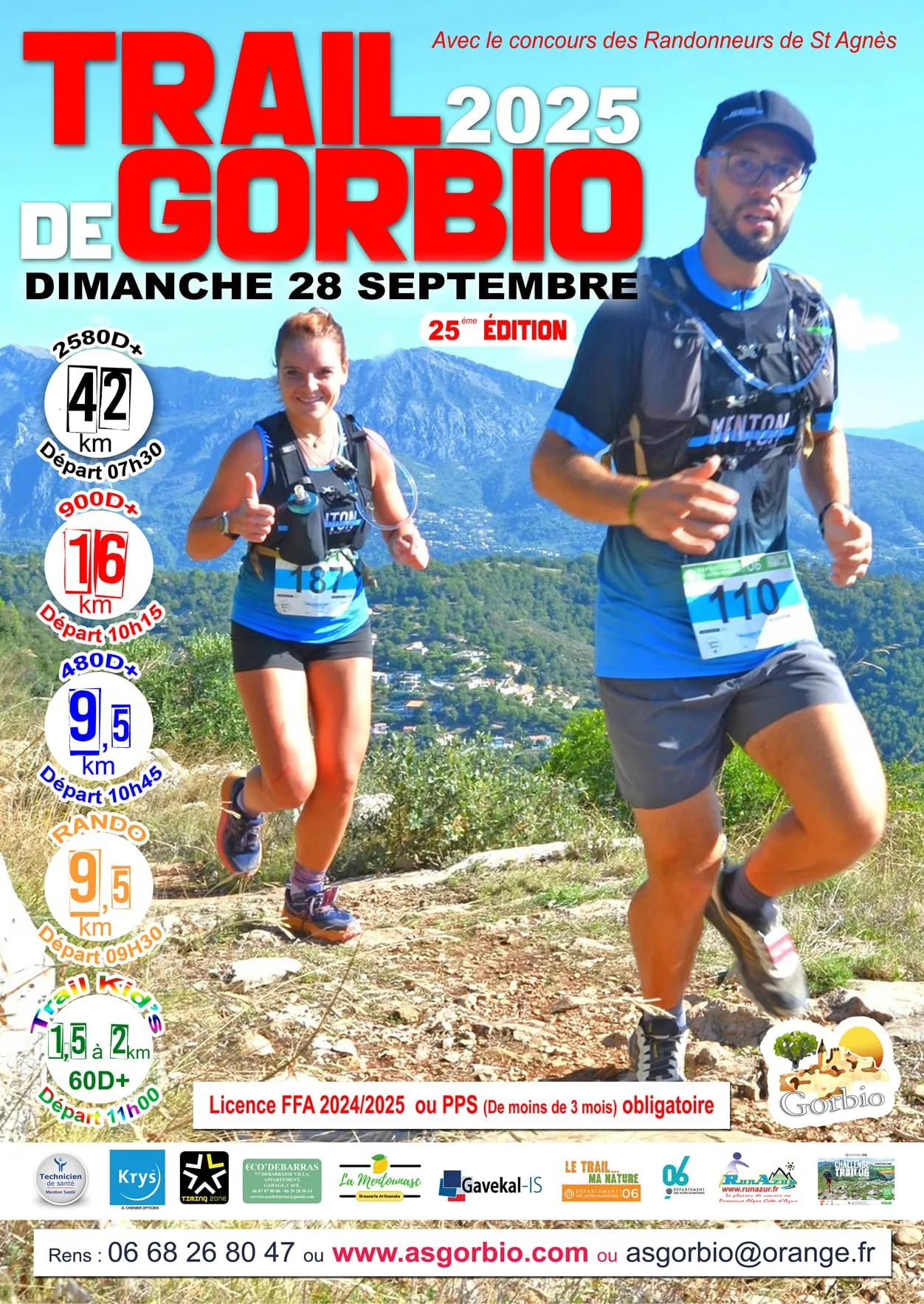 Trail de Gorbio 2025 Inscription Résultats