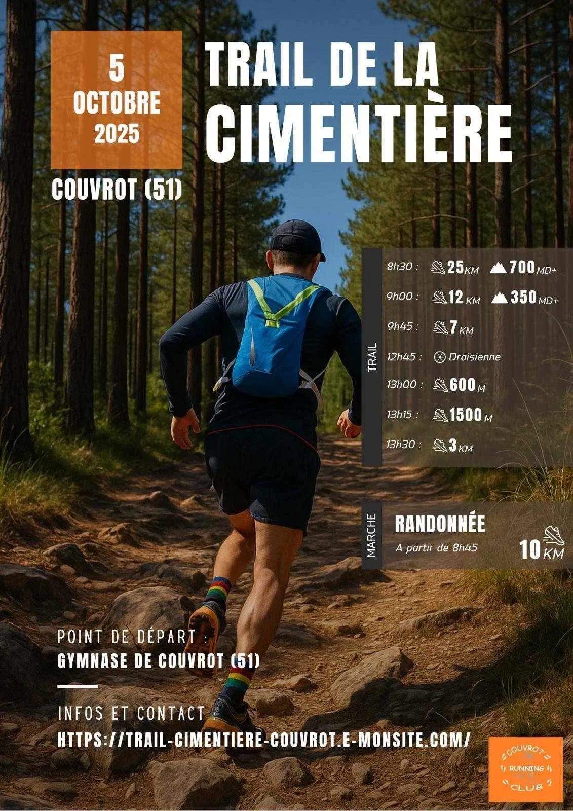 Trail de la Cimentière 2025 Inscription Résultats