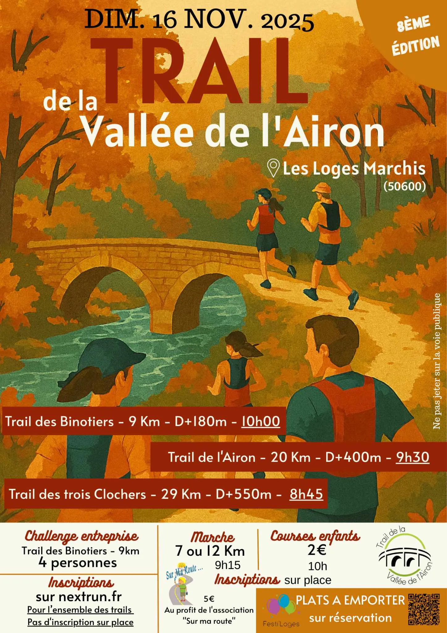 Trail de la Vallée de l’Airon 2025 Inscription Résultats