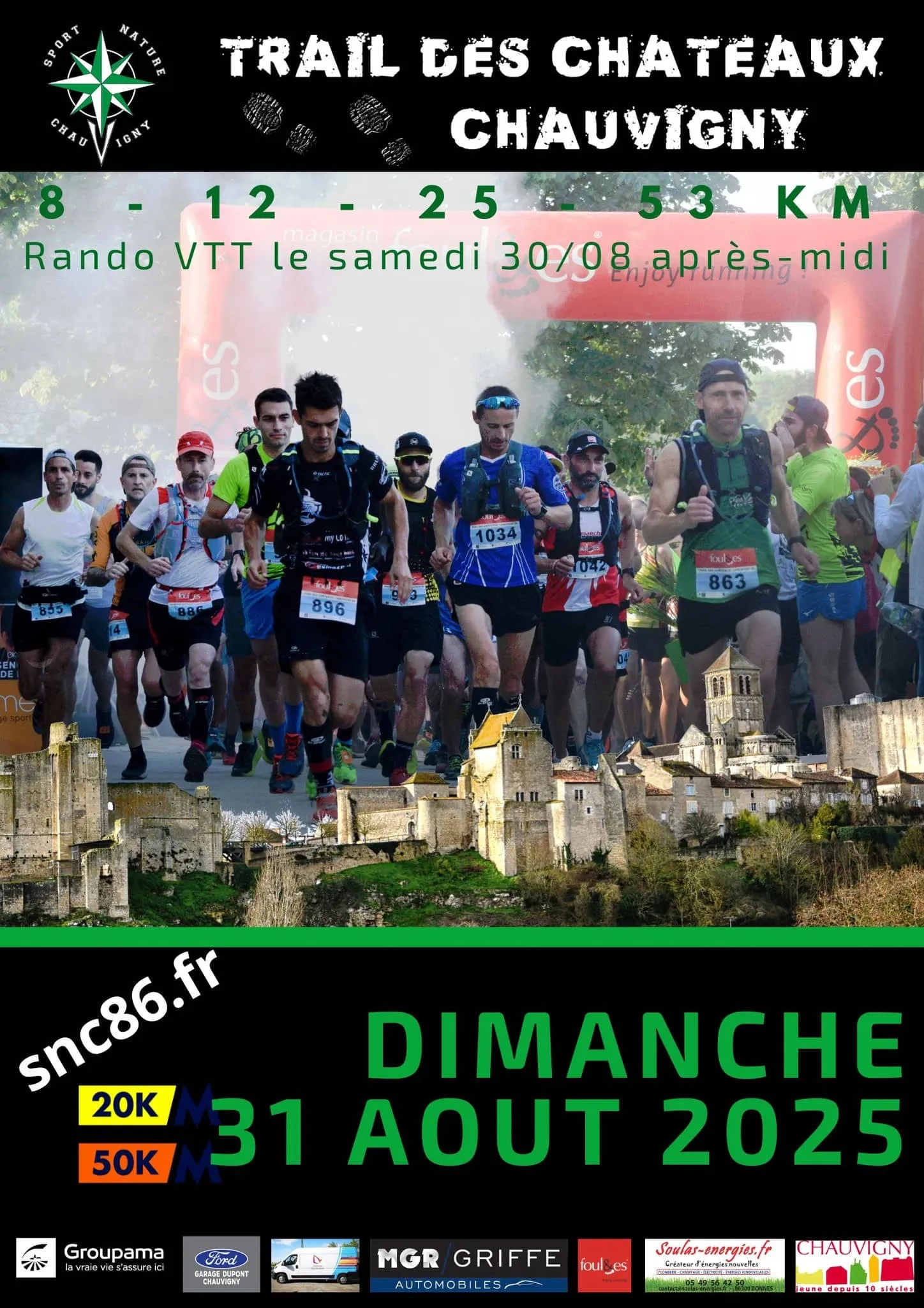 Trail des Châteaux – Chauvigny 2025 Inscription Résultats