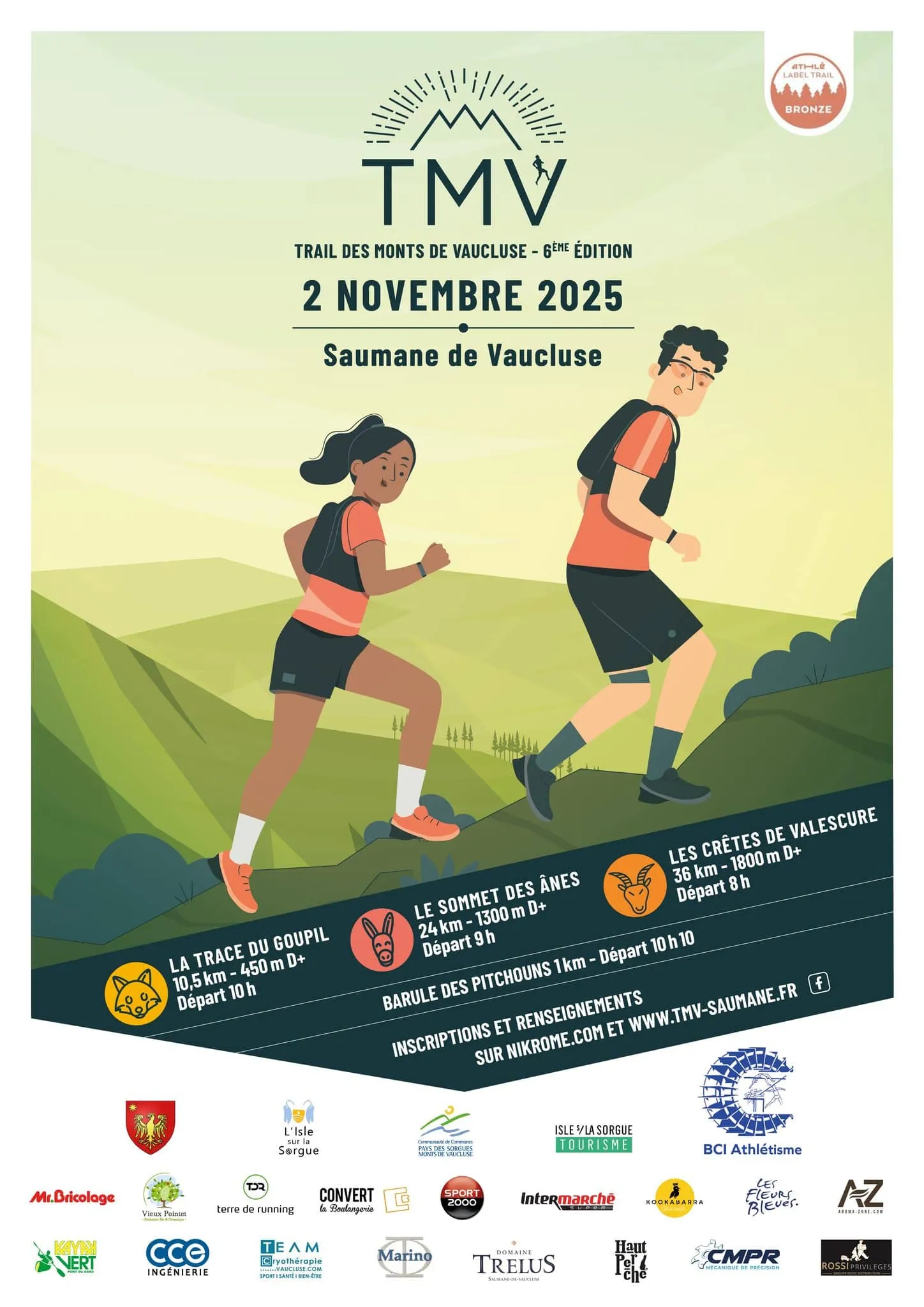 Trail des Monts de Vaucluse 2025 Inscription Résultats