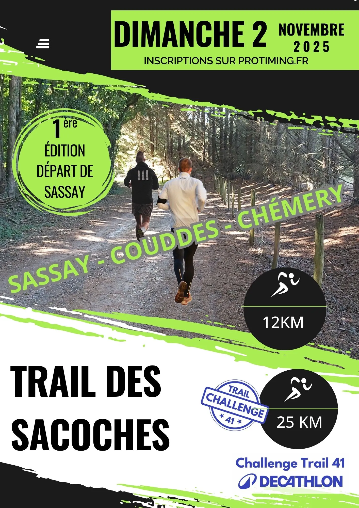 Trail des Sacoches 2025 Inscription Résultats