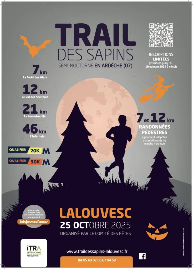 Trail des Sapins semi-nocturne 2025 Inscription Résultats
