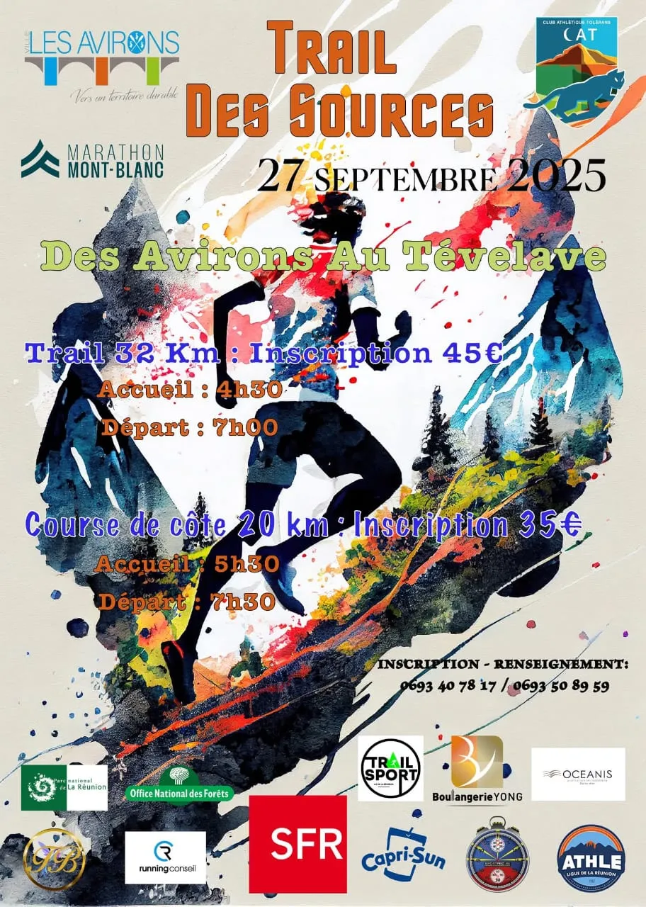 Trail des Sources – Les Avirons 2025 Inscription Résultats