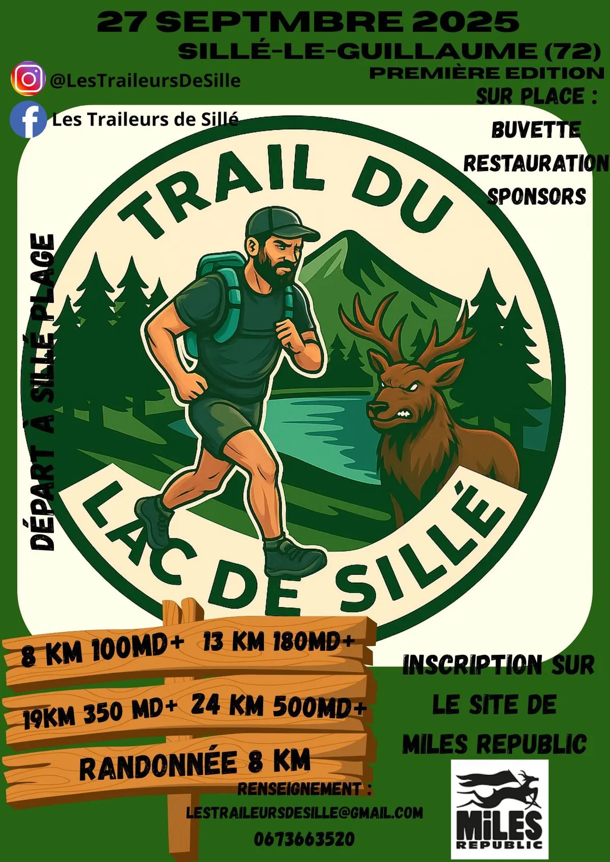 Trail du Lac de Sillé 2025 Inscription Résultats