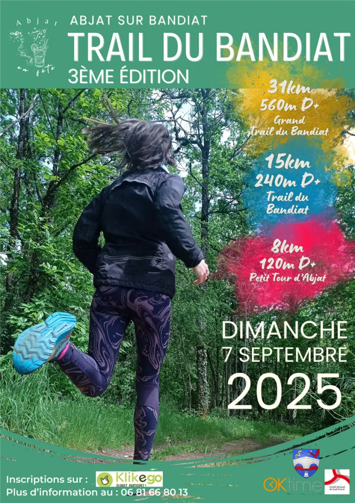 Trail du Bandiat 2025 Inscription Résultats