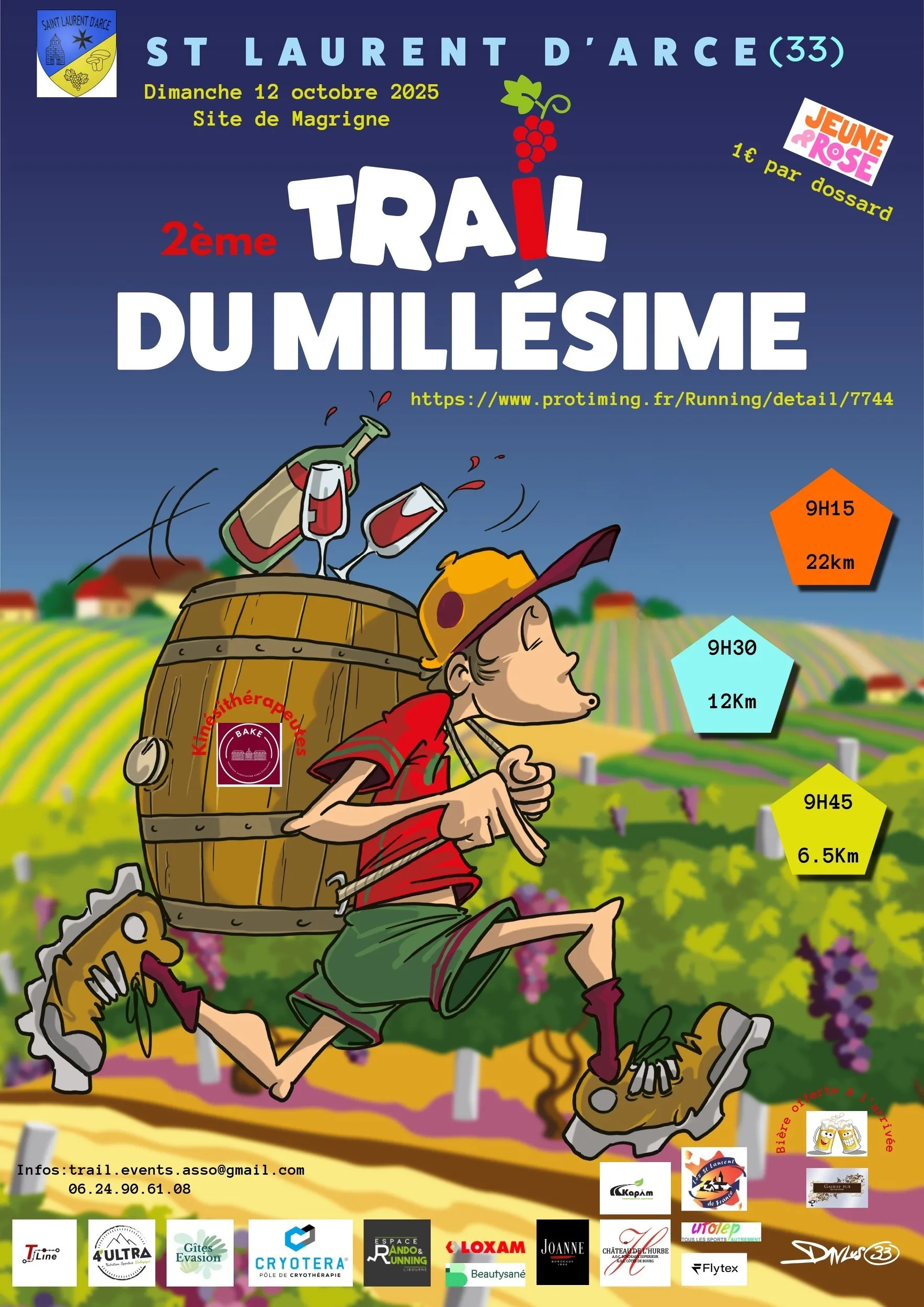 Trail du Millésime 2025 Inscription Résultats