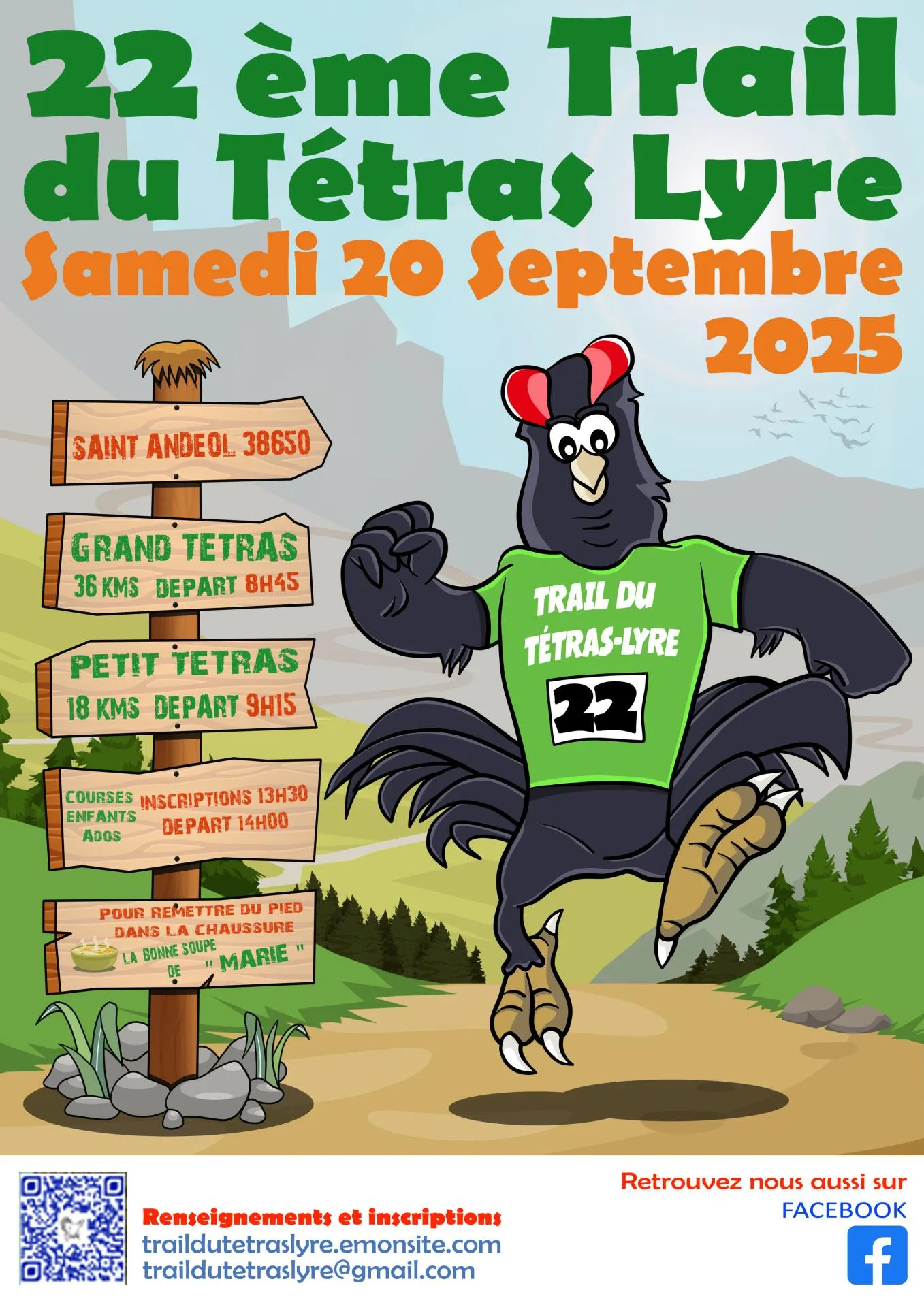 Trail du Tétras-Lyre 2025 Inscription Résultats