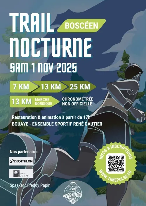 Trail nocturne Boscéen 2025 Inscription Résultats
