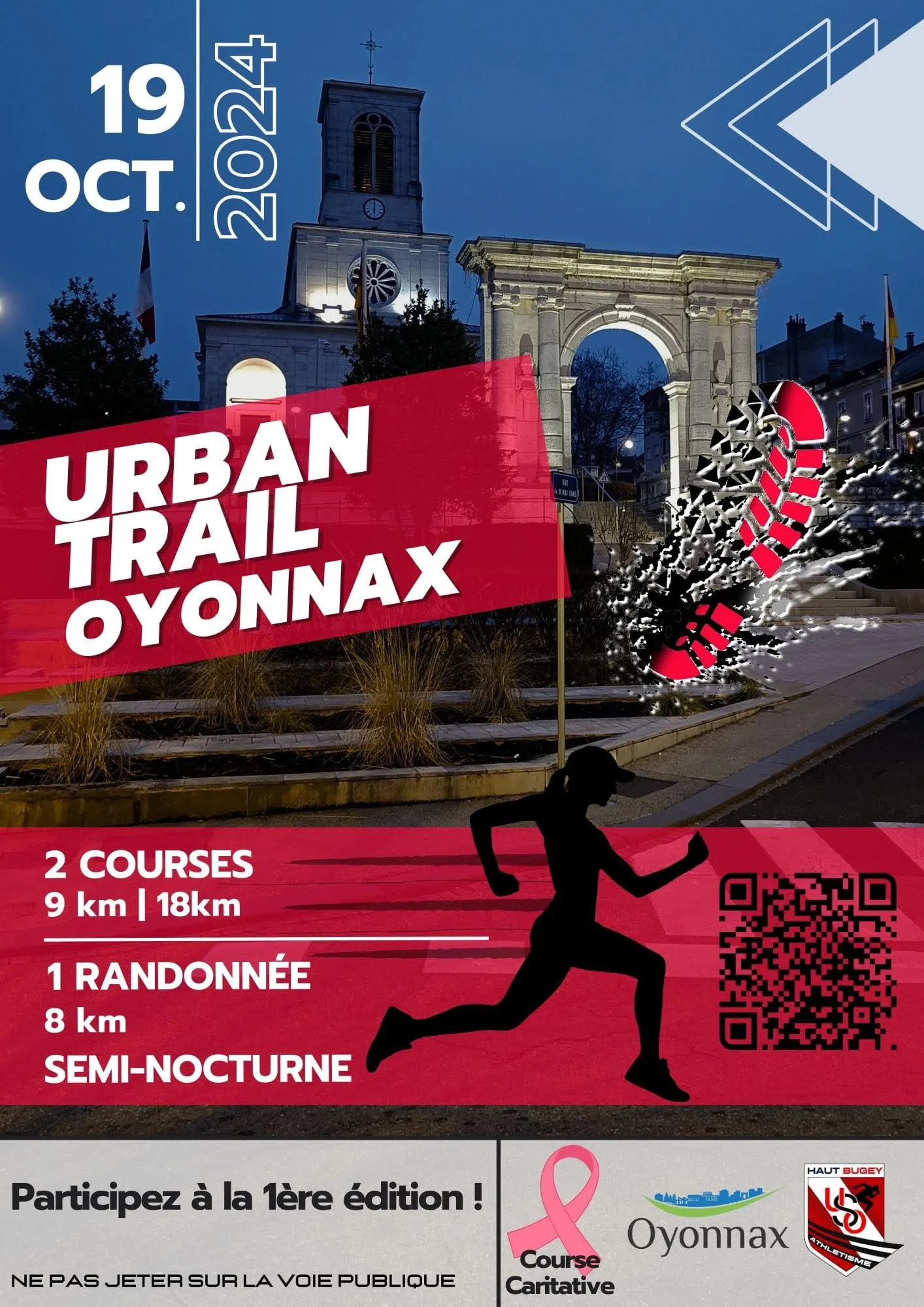 Urban trail Oyonnax 2025 Inscription Résultats