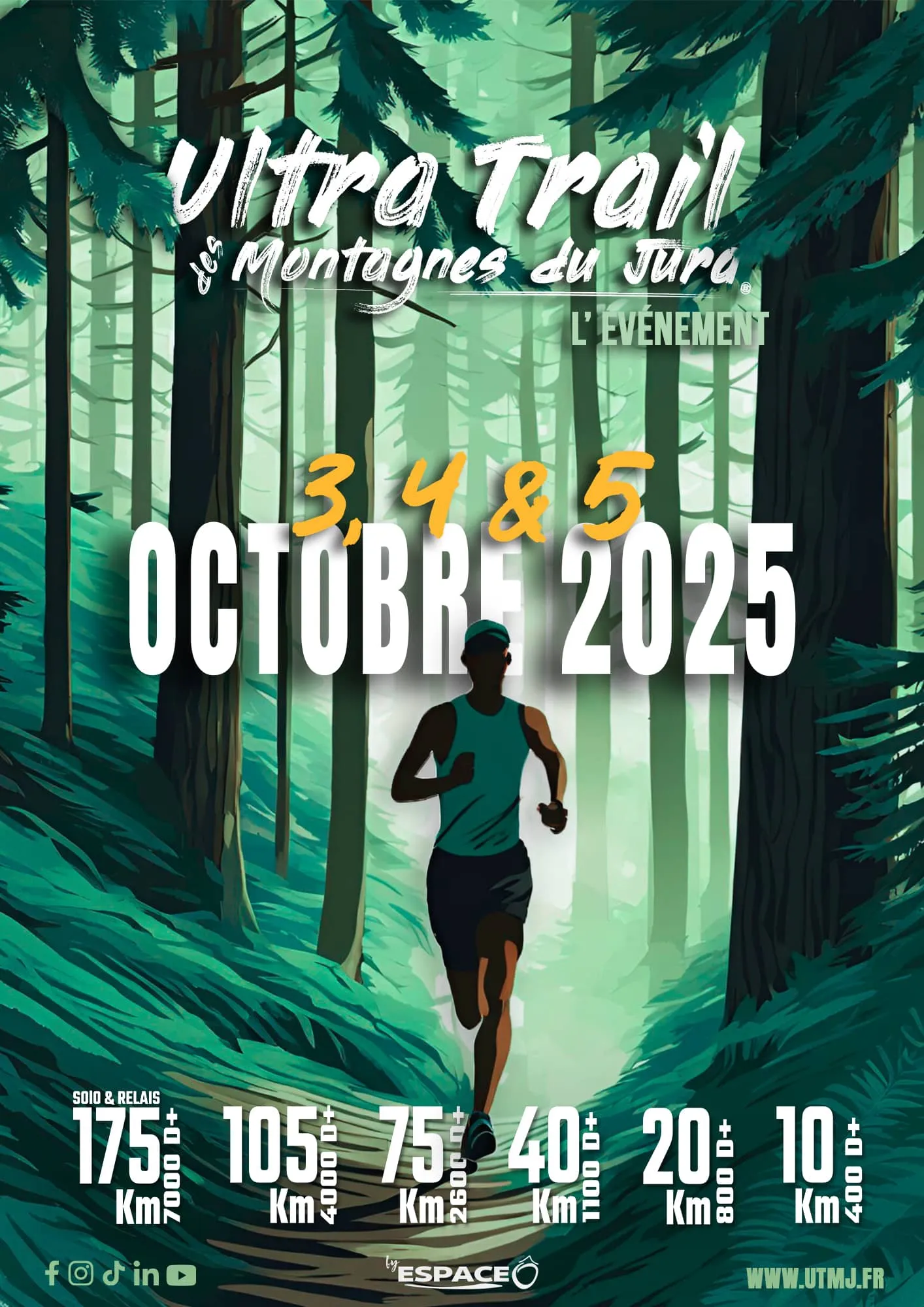 UTMJ – Ultra Trail des Montagnes du Jura 2025 Inscription Résultats