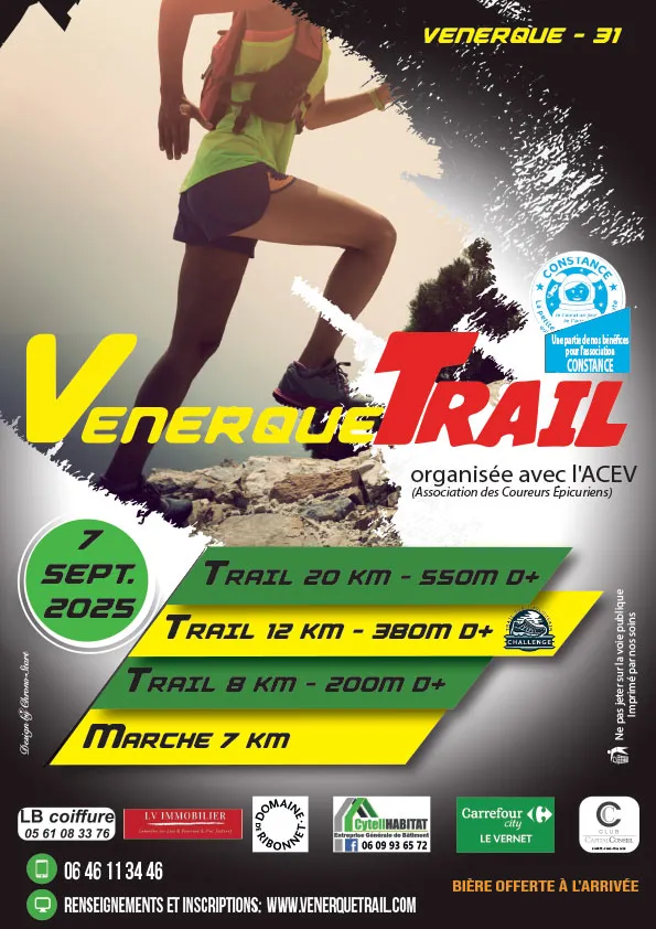 Venerque Trail 2025 Inscription Résultats