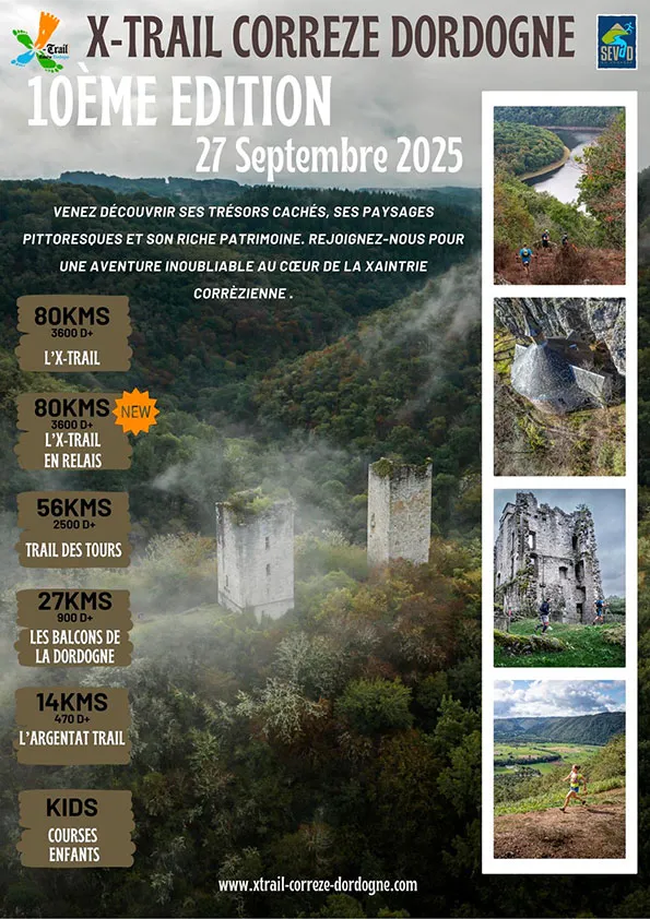 X trail Corrèze Dordogne 2025 Inscription Résultats