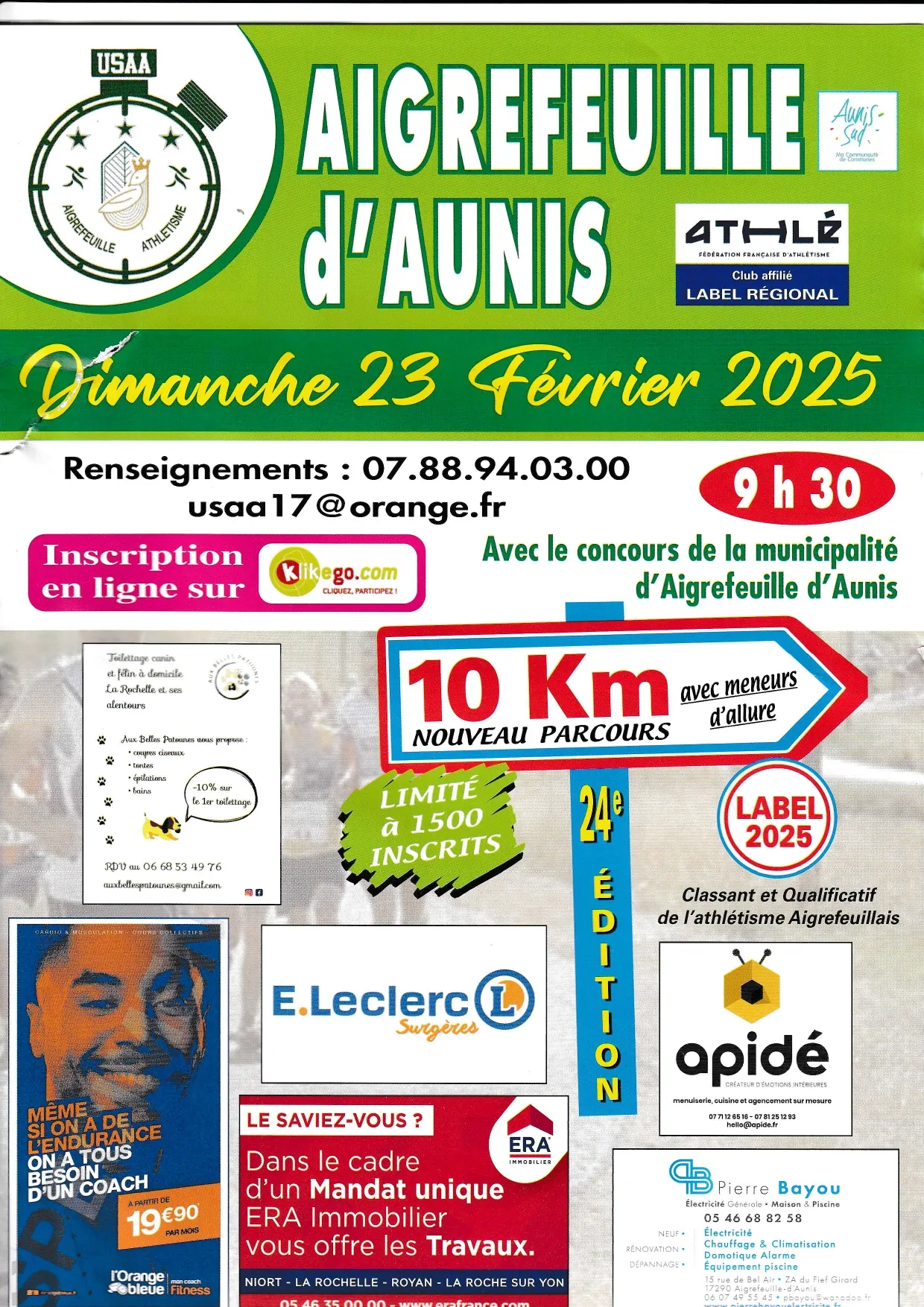 affiche de la course