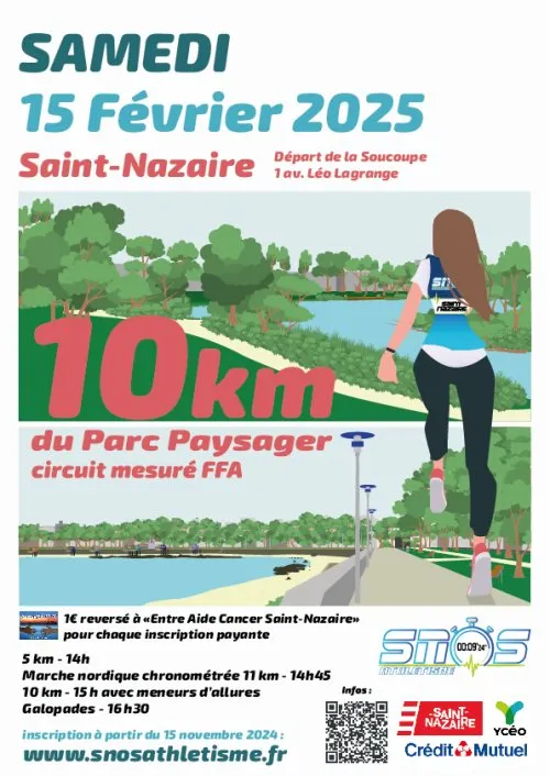 10 km du Parc paysager – Saint Nazaire 2026 Inscription Résultats