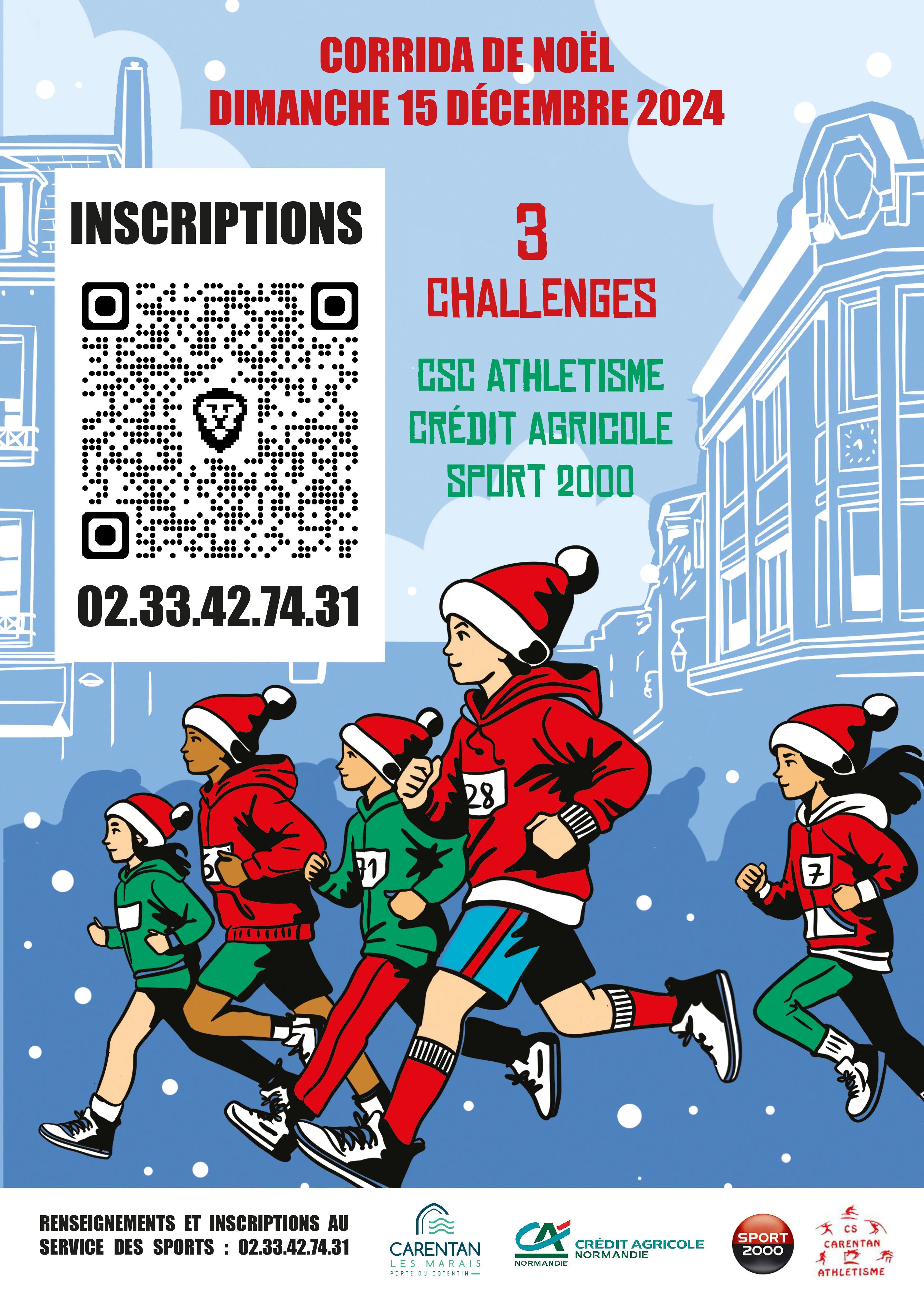 Corrida de noël – Carentan 2025 Inscription Résultats