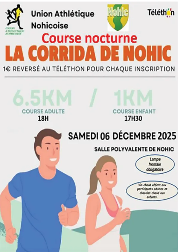 Corrida de Nohic 2025 Inscription Résultats