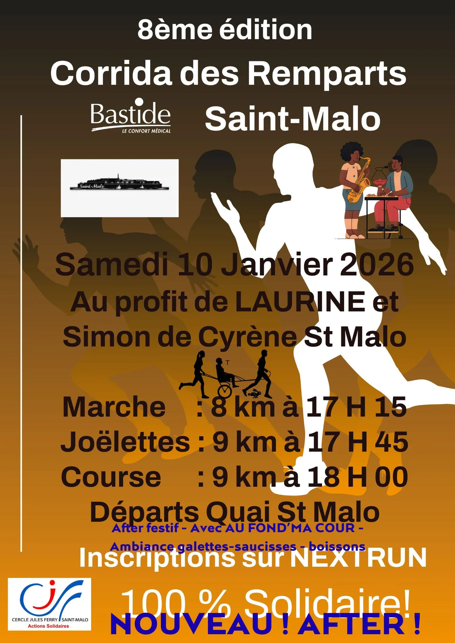 Corrida des Remparts Bastide Saint Malo 2026 Inscription Résultats