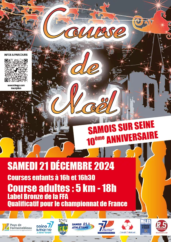 Course de noël – Samois sur seine 2025 Inscription Résultats