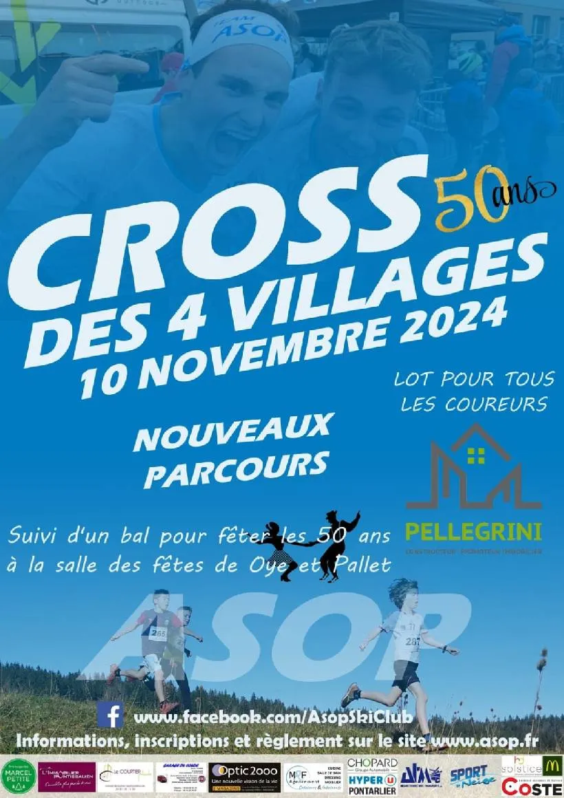 Cross des 4 villages 2025 Inscription Résultats