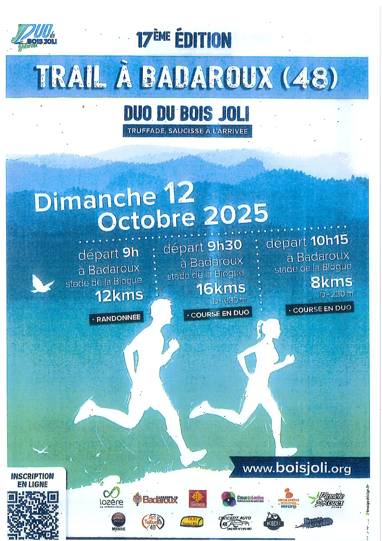 Duo du Bois Joli Badaroux 2025 Inscription Résultats