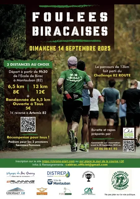 Foulées Biracaises 2025 Inscription Résultats