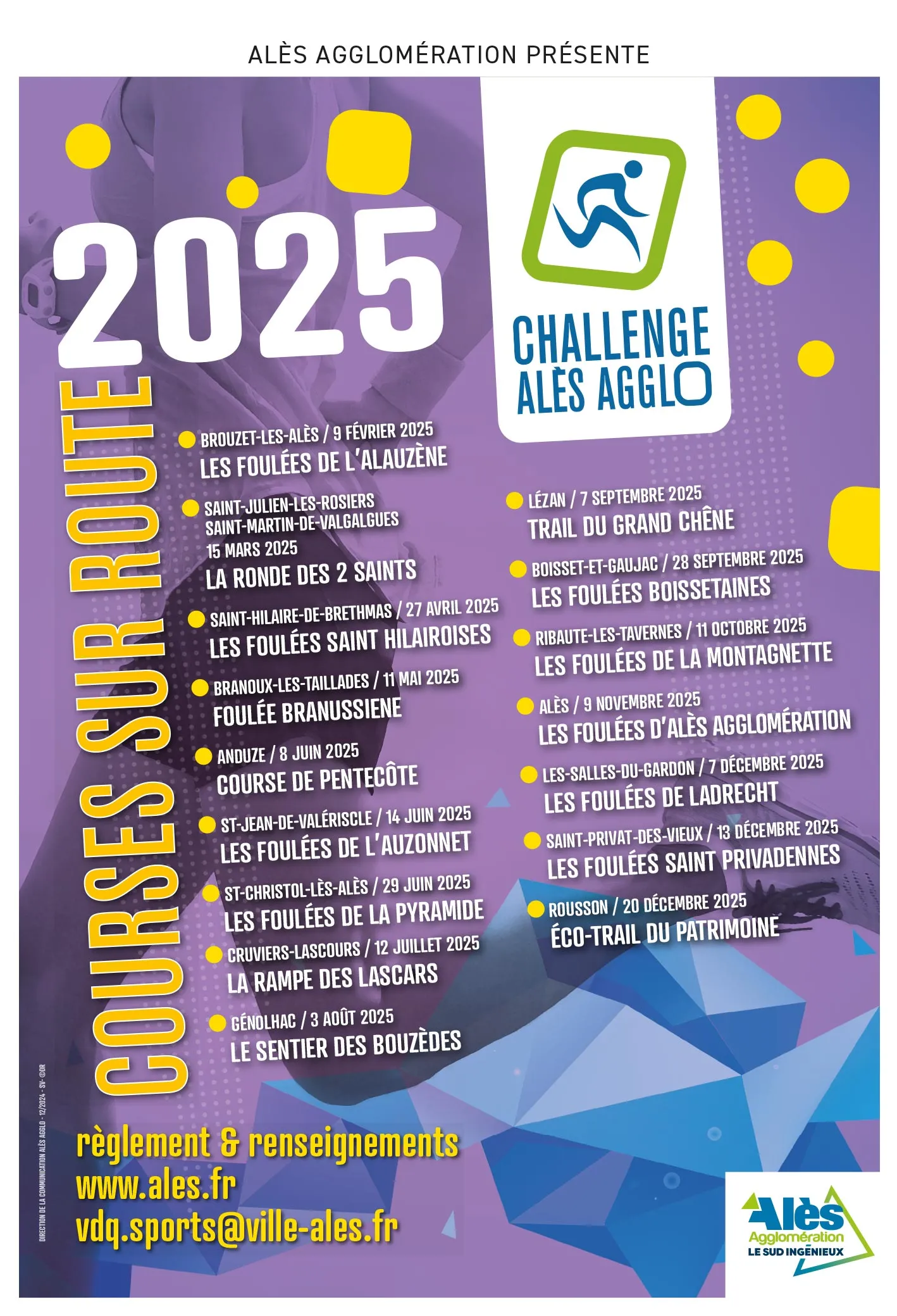 Foulées d’Alès Agglo 2025 Inscription Résultats