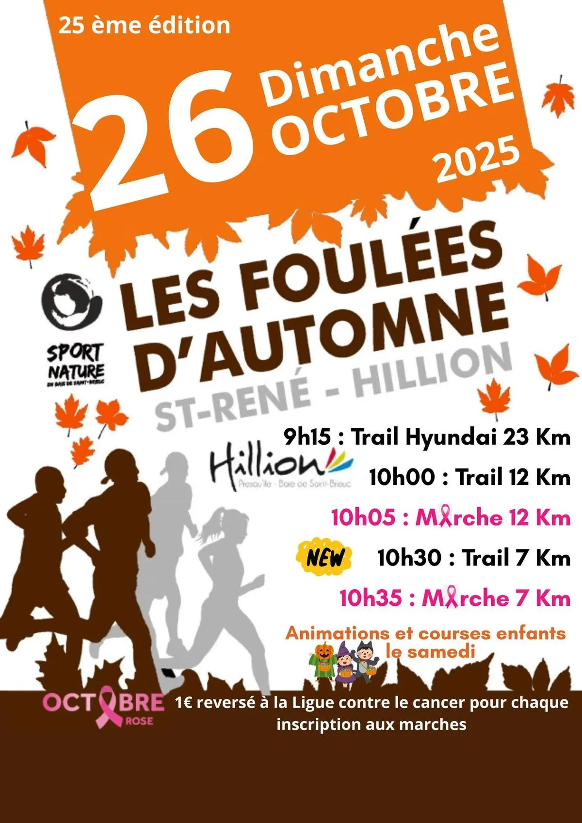 Foulées d’Automne – Saint René Hillion 2022 Inscription Résultats