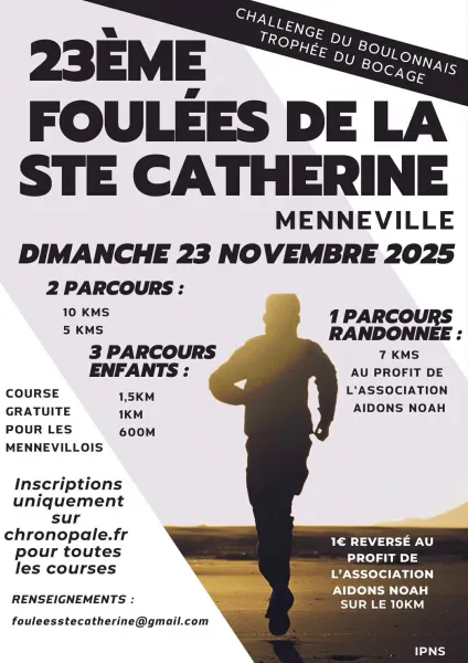 Foulées de la Sainte Catherine 2025 Inscription Résultats