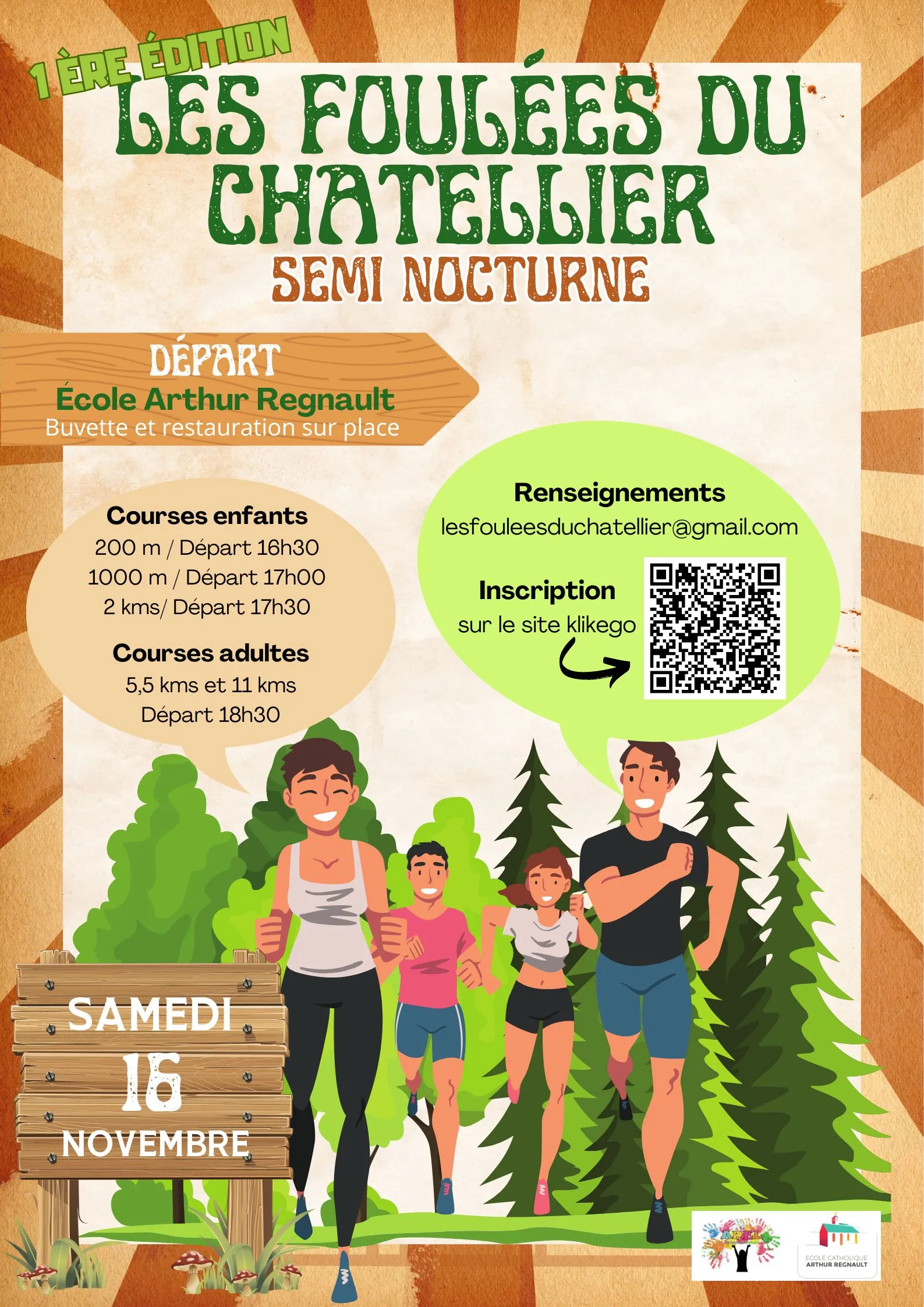 Foulées du Chatellier 2025 Inscription Résultats