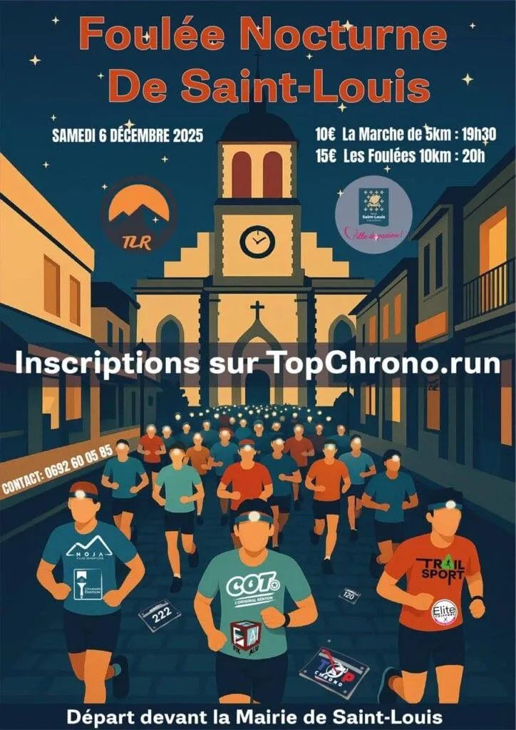 Foulées nocturnes de la Saint Louis 2025 Inscription Résultats