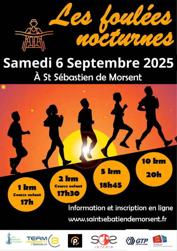 Foulées nocturnes Saint Sebastien de Morsen 2025 Inscription Résultats