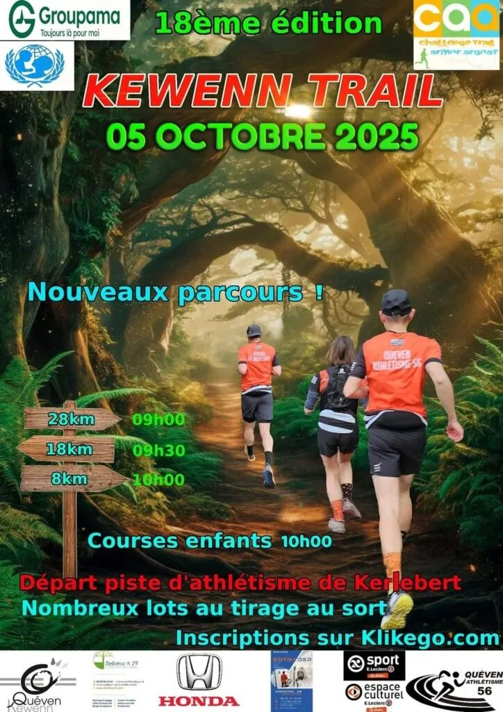 Kewenn trail – Queven 2025 Inscription Résultats